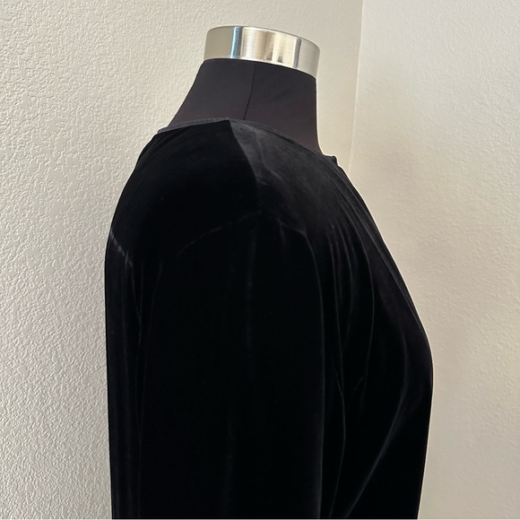 Eileen Fisher Black Silk Velvet Elegant Cocktail Formal Jacket Blazer Size S - Picture 5 of 10